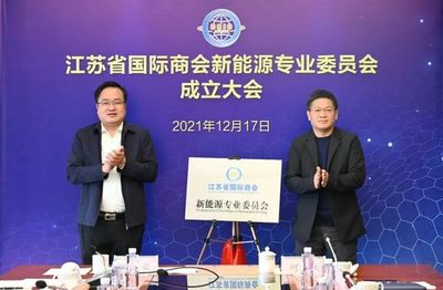 江蘇省國(guó)際商會(huì)新能源專業(yè)委員會(huì)掛牌成立